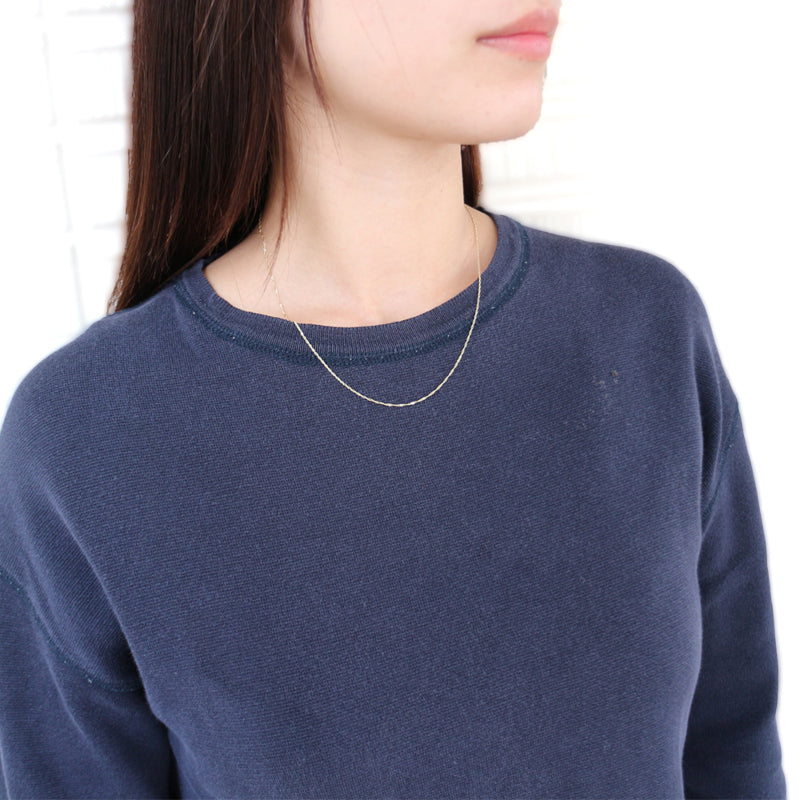 ARTAUM 直輸入14Kゴールド シンガポールチェーンネックレス CH211-18 45cm レディース 華奢 本物 保証付き ギフト対応 資産価値あり シンプル