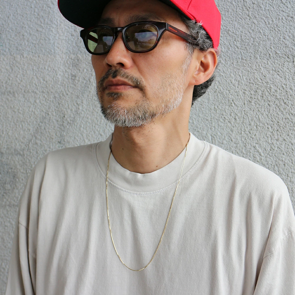 ARTAUM 1mm幅 60cm Boxチェーン ネックレス