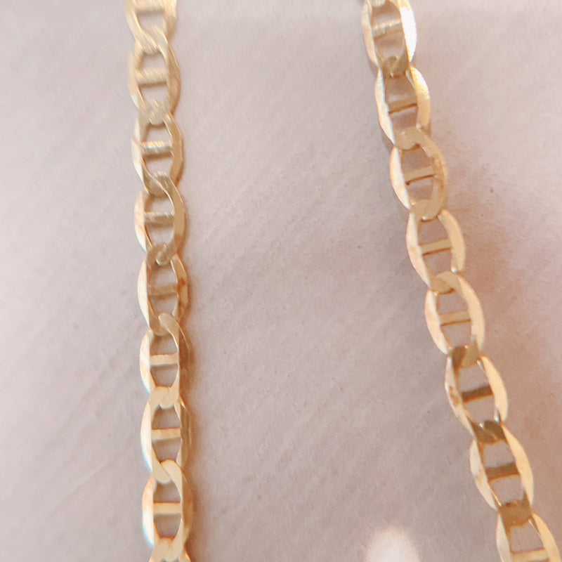 普段着に合うジュエリー 直輸入14Kゴールド ネックレス マリナーチェーン 45cm CH271-18 レディース 14K 資産価値 シンプル 本物 保証付き 華奢 ARTAUM