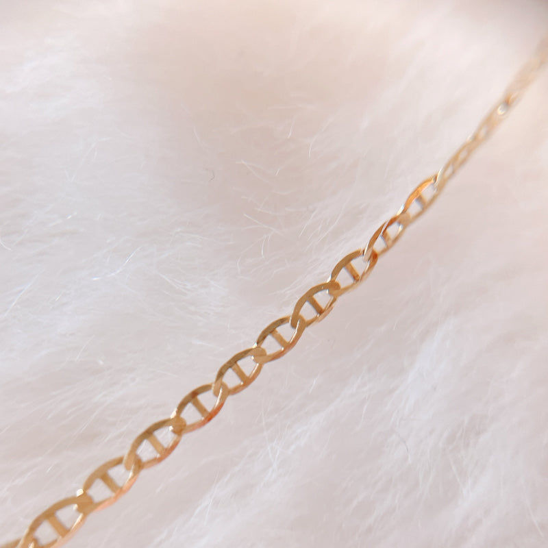 普段着に合うジュエリー 直輸入14Kゴールド ネックレス マリナーチェーン 45cm CH271-18 レディース 14K 資産価値 シンプル 本物 保証付き 華奢 ARTAUM