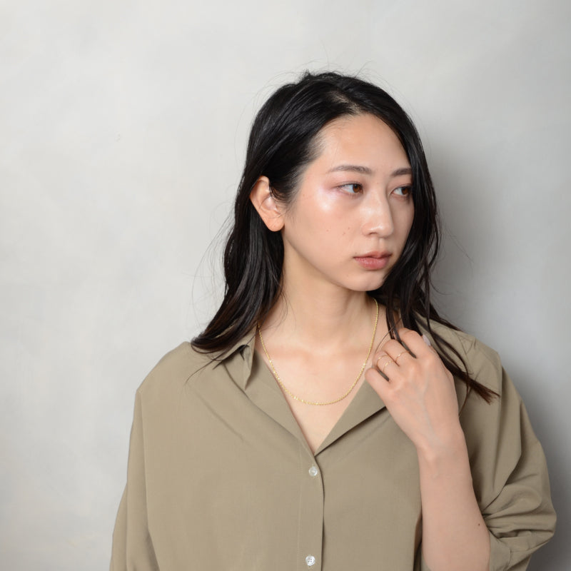 ARTAUM 14K ネックレス 中空レギュラーロープ 1.8mm幅 45cm ユニセックス|軽やかな本物ゴールドで毎日を格上げ