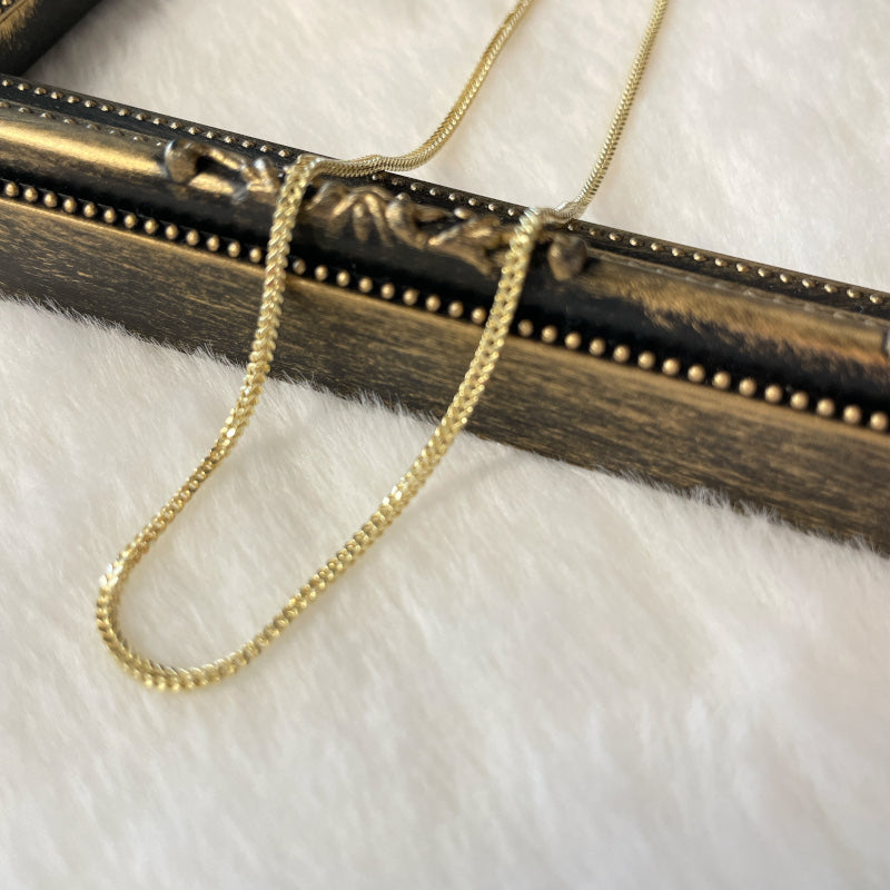 ARTAUM 1.6mm幅 中空 Franco チェーン ネックレス 45cm