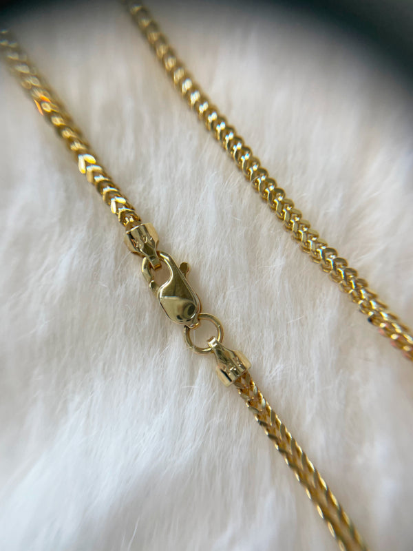 ARTAUM 1.6mm幅 中空 Franco チェーン ネックレス 45cm