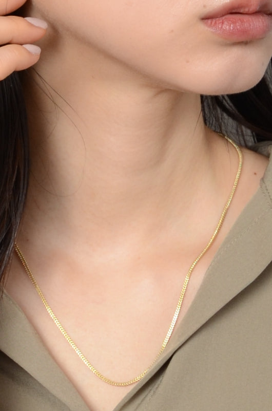 ARTAUM 1.6mm幅 中空 Franco チェーン ネックレス 45cm