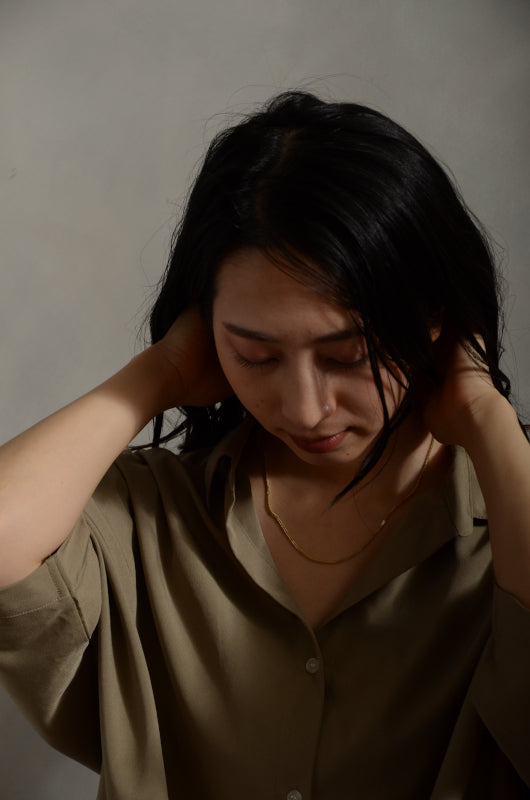 ARTAUM 1.6mm幅 中空 Franco チェーン ネックレス 45cm