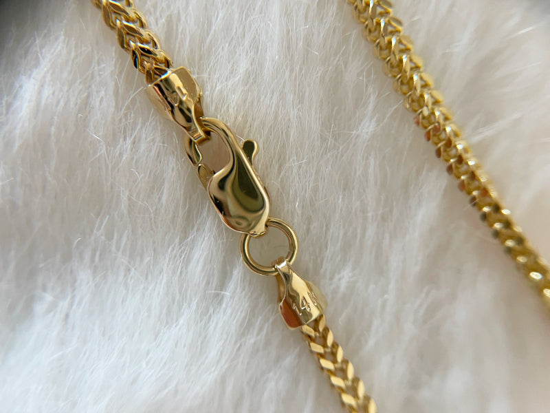 ARTAUM 1.6mm幅 中空 Franco チェーン ネックレス 45cm