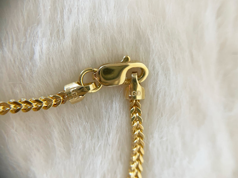 ARTAUM 1.6mm幅 中空 Franco チェーン ネックレス 45cm