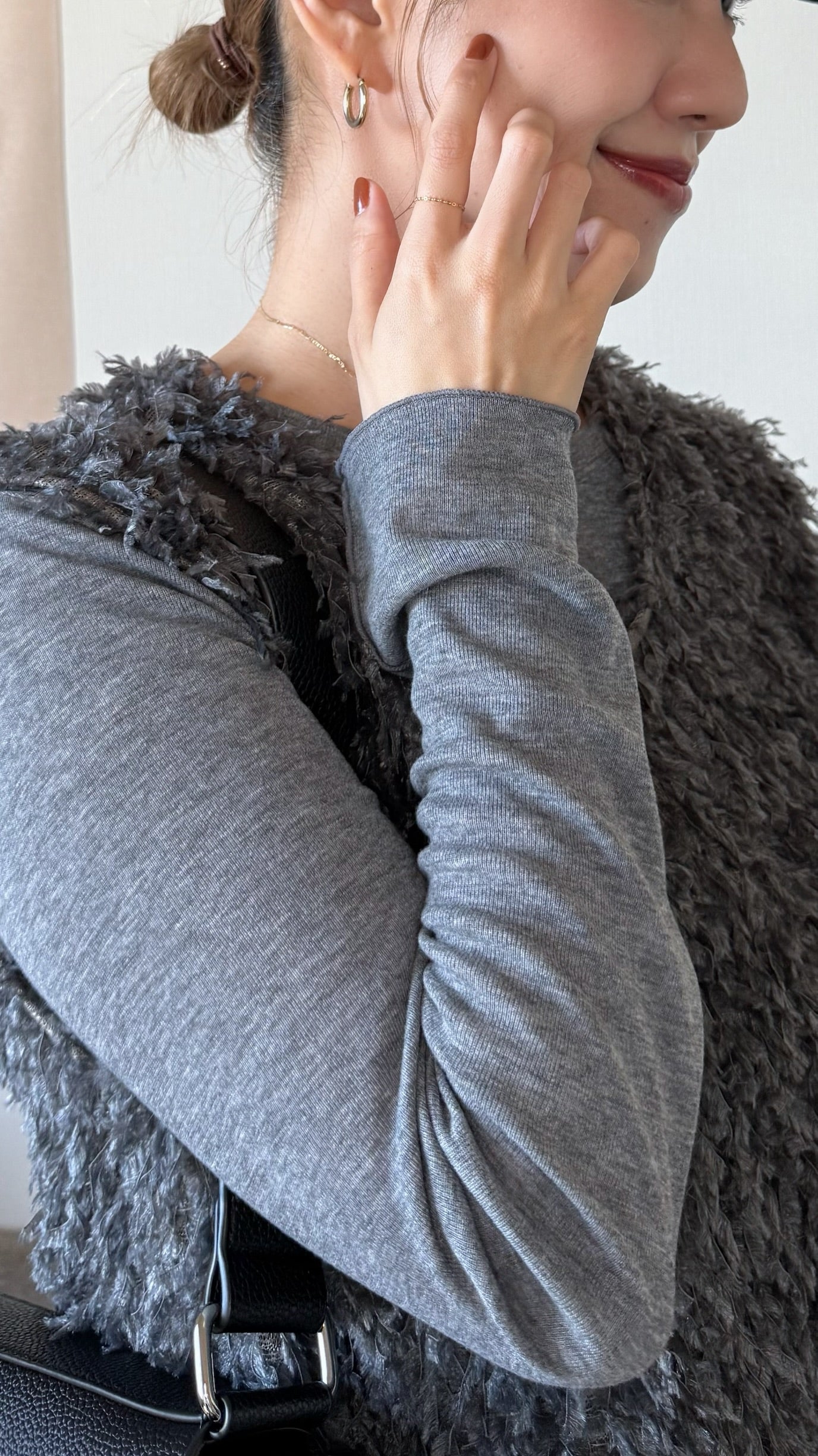 ARTAUM チェーンリング レディース 14K Chain Ring Flat Cable Chain 9.5~10号 NE017-10