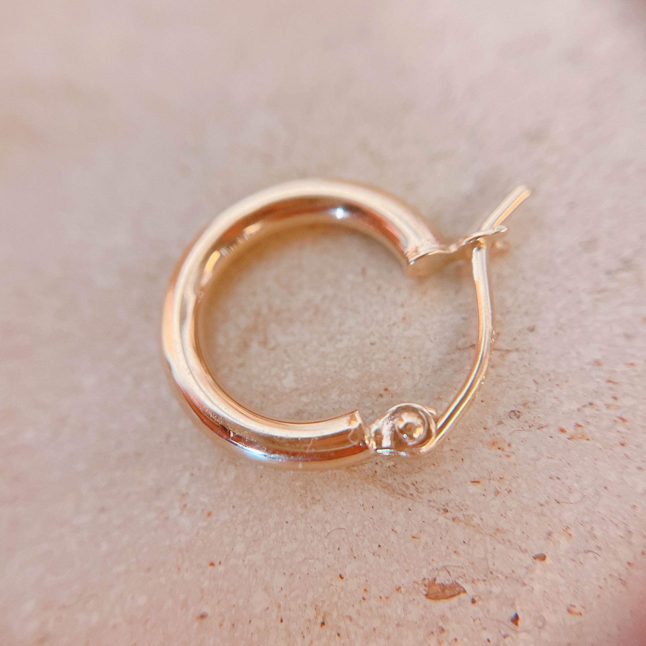 14K 線径2.0mm フープピアス