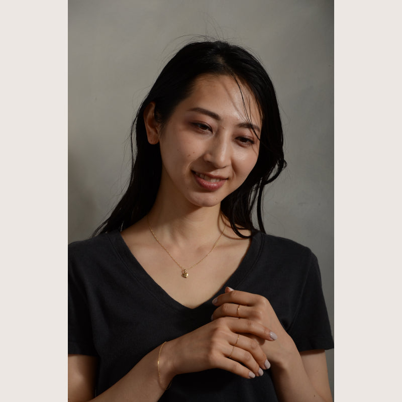 ARTAUM|14K ゴールド フラットスキンリング 15号 華奢でシンプルな極細リング|つけっぱなしOK ペアリングにもおすすめ NESR-15