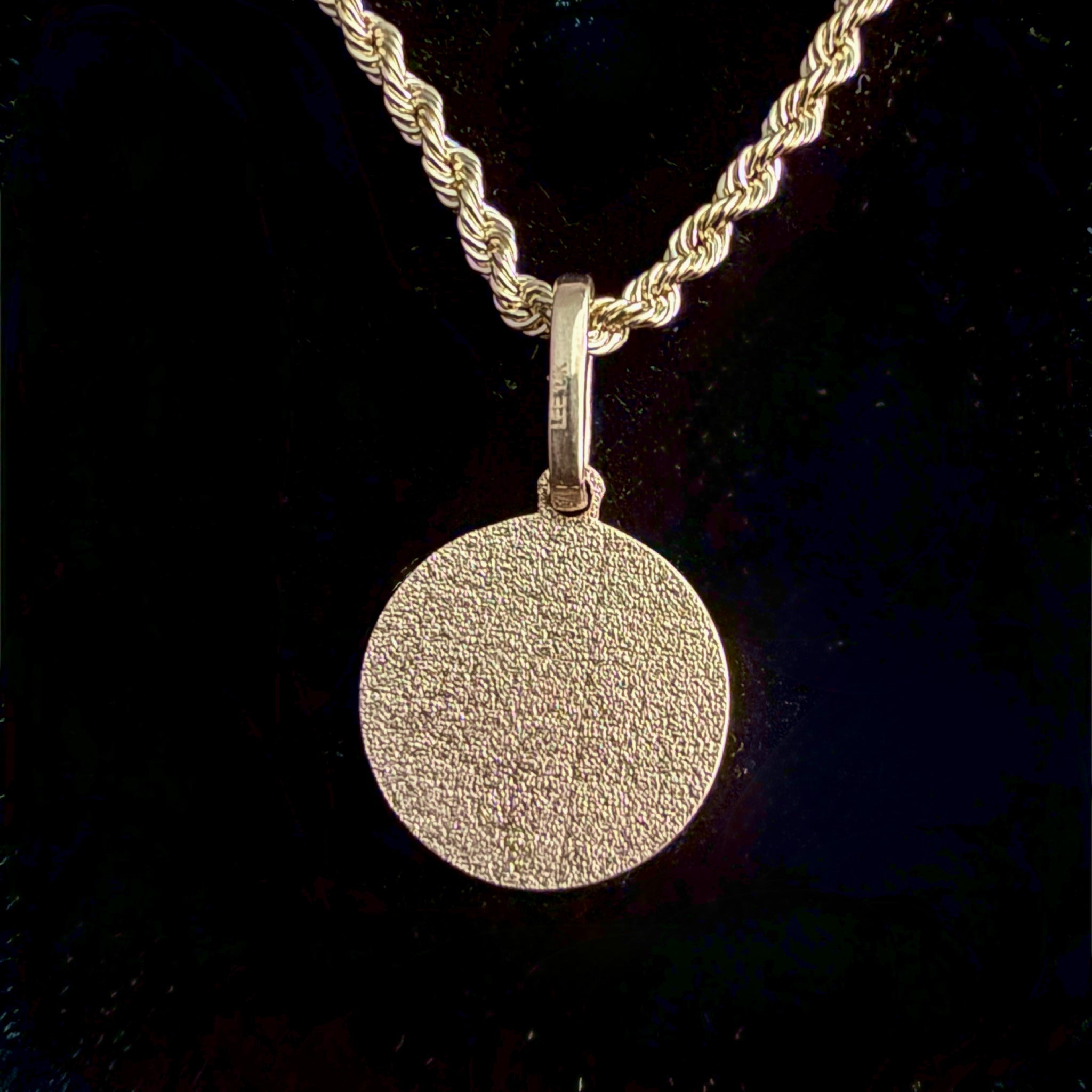 14K エンジェル コイン ペンダントトップ PT2263 ネックレスチャーム ゴールド イエローゴールド シンプル お守り 幸運 レディース メンズ ユニセックス ギフト ARTAUM 輸入セレクト