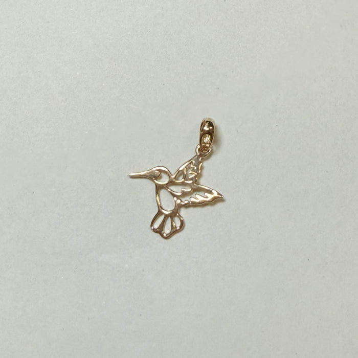 14K ハチドリ ペンダントトップ PT2672 ネックレス チャーム ゴールド イエローゴールド シンプル お守り 幸運 レディース メンズ ユニセックス ギフト ARTAUM 輸入セレクト