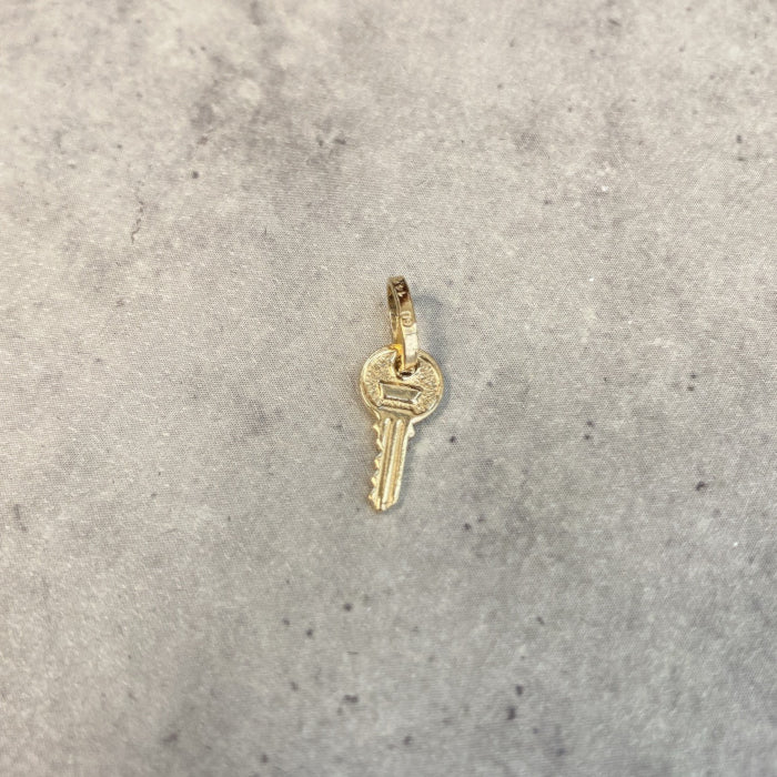 14K ゴールド 鍵モチーフ ペンダントトップ Small KEY ネックレスチャーム PT465 メンズ レディース ユニセックス アメリカ輸入 セレクト ジュエリー ギフト対応