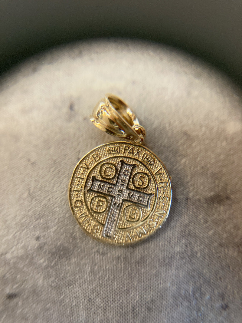 14K 聖ベネディクト ペンダントトップ チャーム