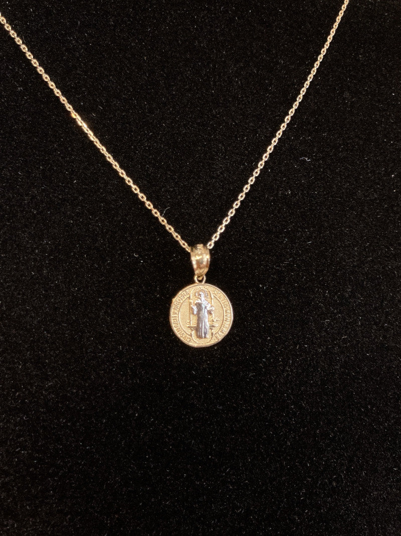 14K 聖ベネディクト ペンダントトップ チャーム