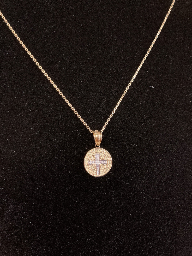 14K 聖ベネディクト ペンダントトップ チャーム