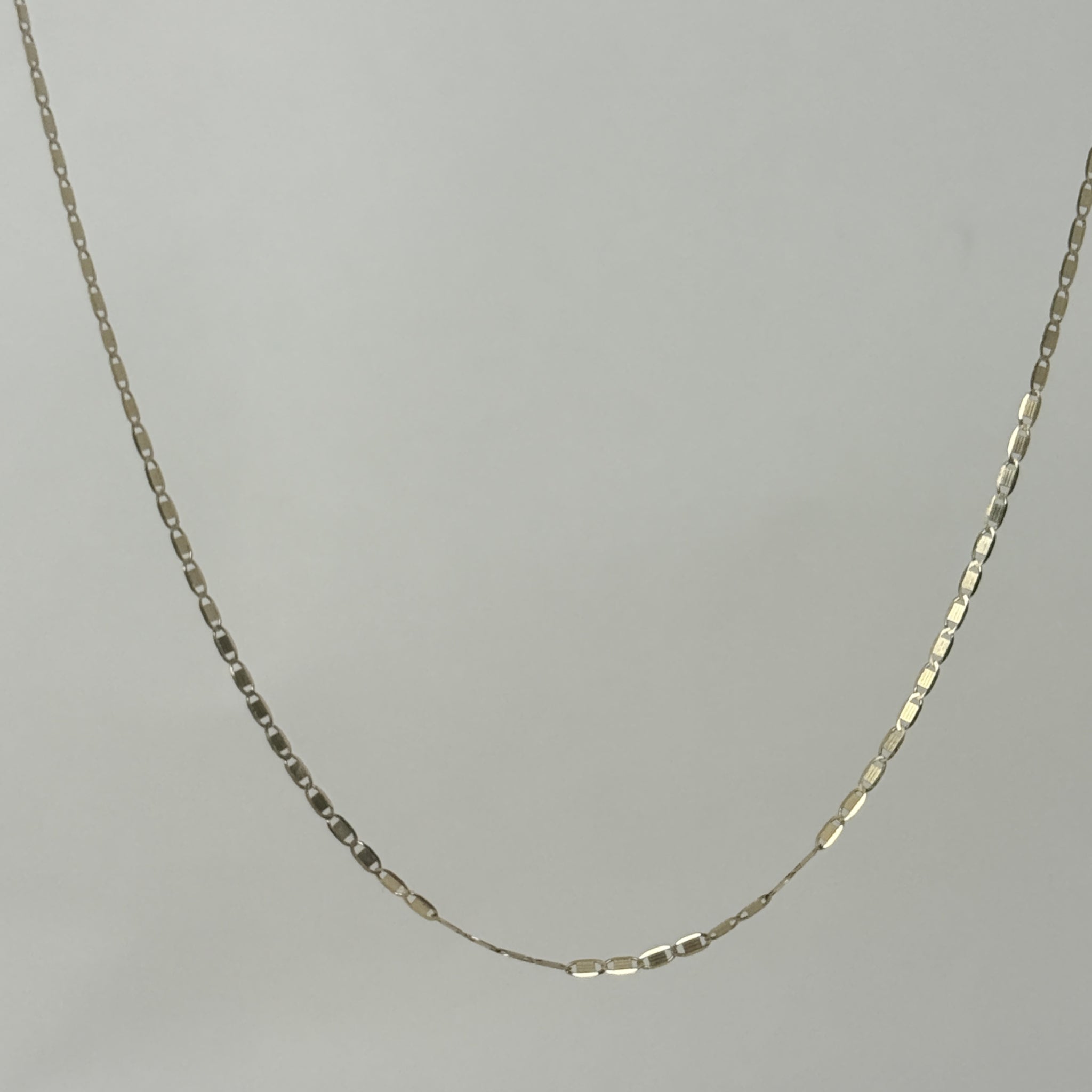 1.3mm Flat Valentino Chains Necklace 40cm|K14 イエローゴールド|ARTAUM
