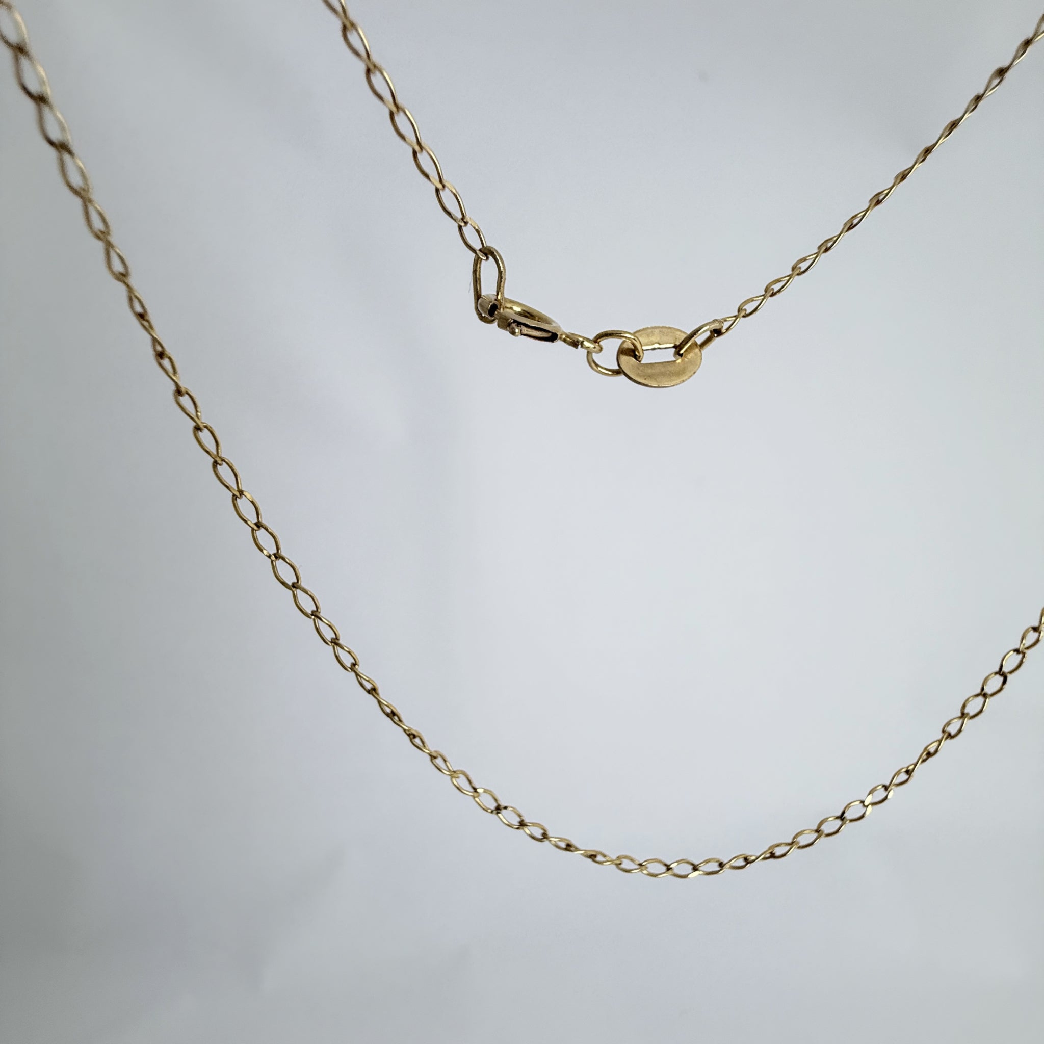 10K イエローゴールド ネックレスチェーン 45cm シンプル 華奢 ユニセックス LA直輸入 カリフォルニアゴールド NE026 保証付き