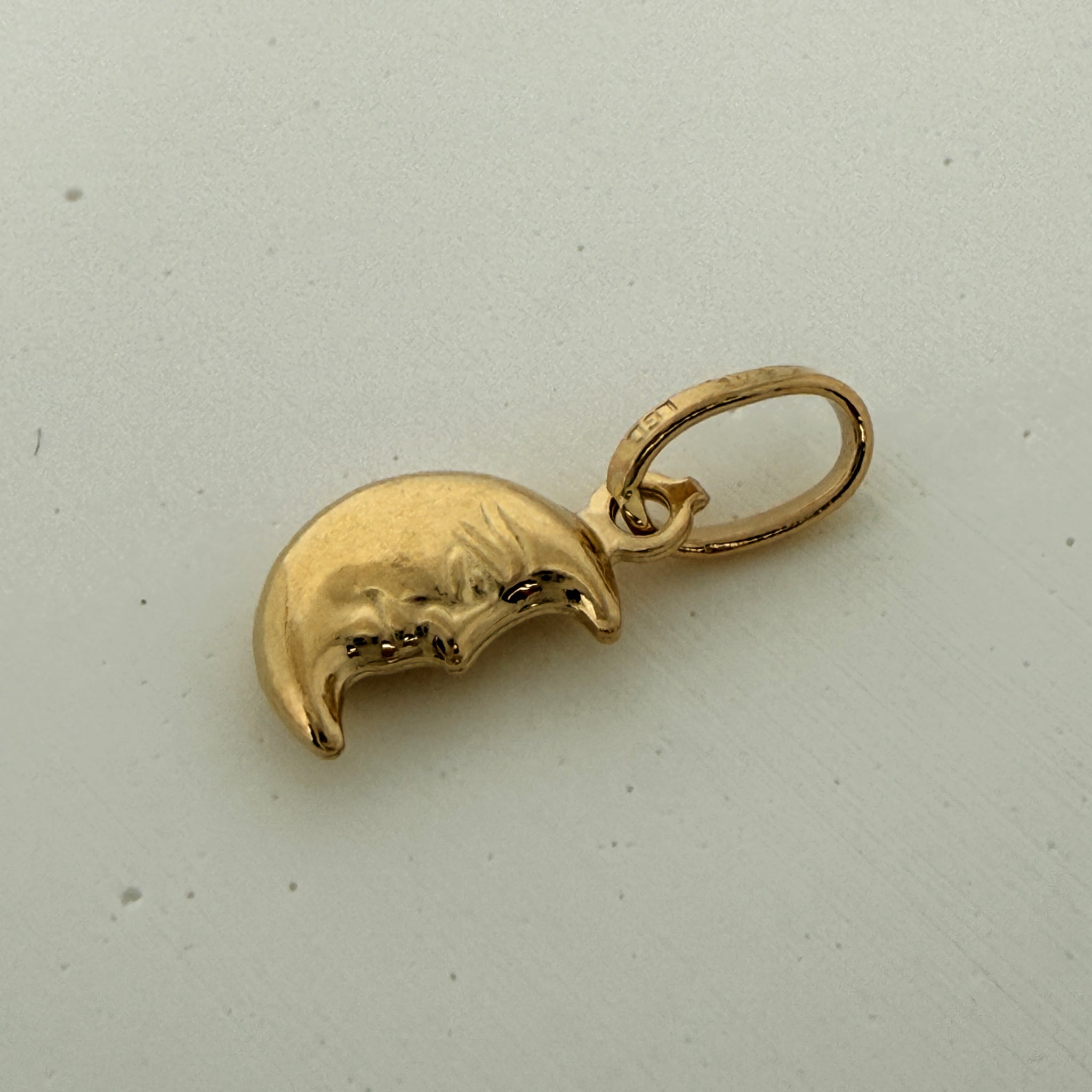 14K Moon ペンダントトップ PT474 ネックレス チャーム ゴールド イエローゴールド シンプル お守り 幸運 レディース メンズ ユニセックス ギフト ARTAUM 輸入セレクト