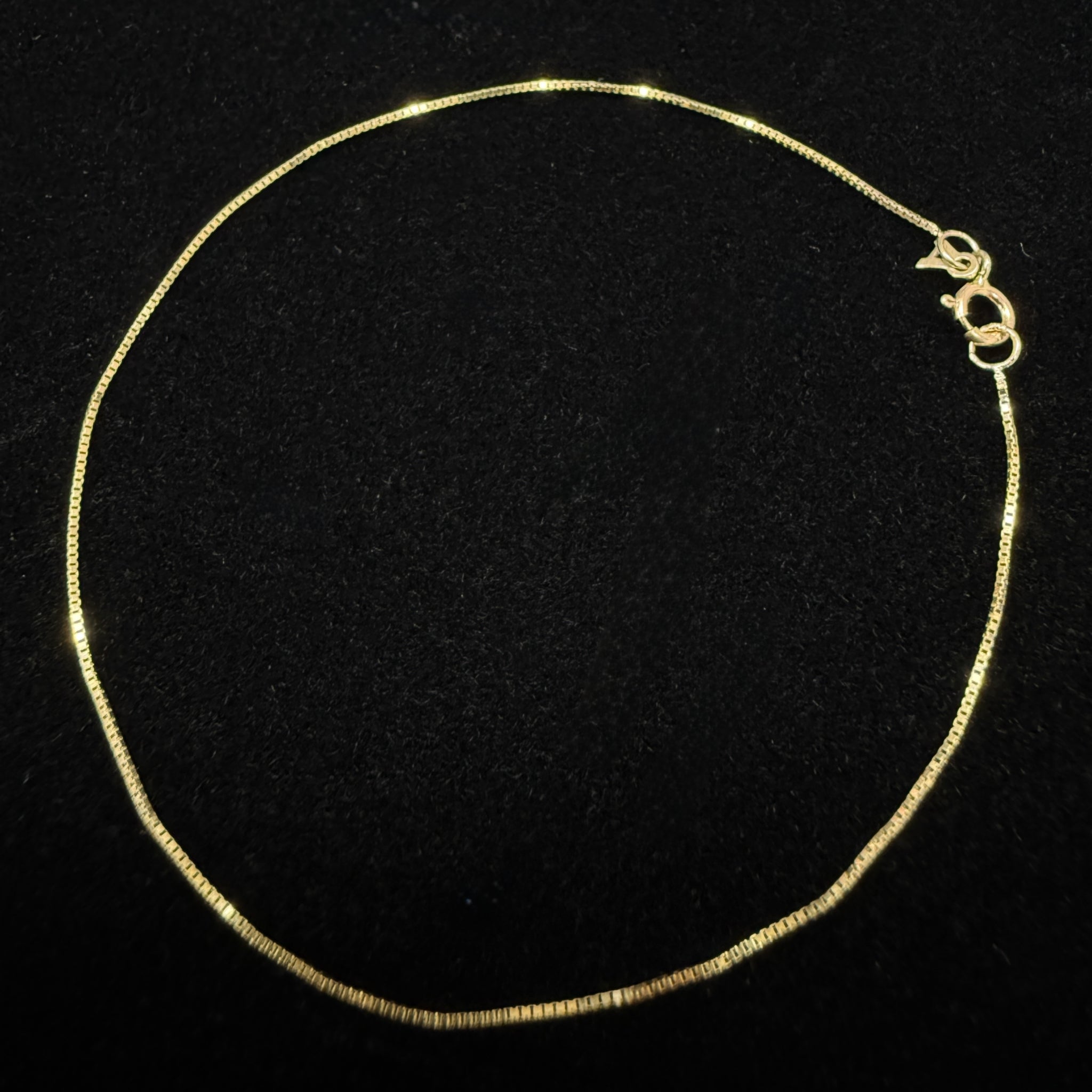 ARTAUM イタリア直輸入 14K ボックスチェーンブレスレット 17cm 1.5mm 14金 イエローゴールド ユニセックス 資産価値 本物 保証付き ギフト