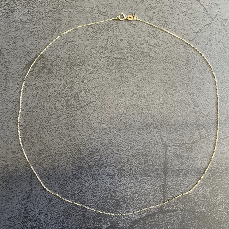 ARTAUM 14K チェーンネックレス 0.9mm 40cm｜華奢で上品な本物ゴールド アメリカ直輸入素材 レディース メンズ対応 CH559-16