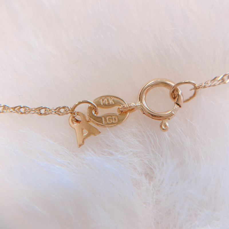 ARTAUM 0.9 mm幅 Singaporeチェーンネックレス 14K