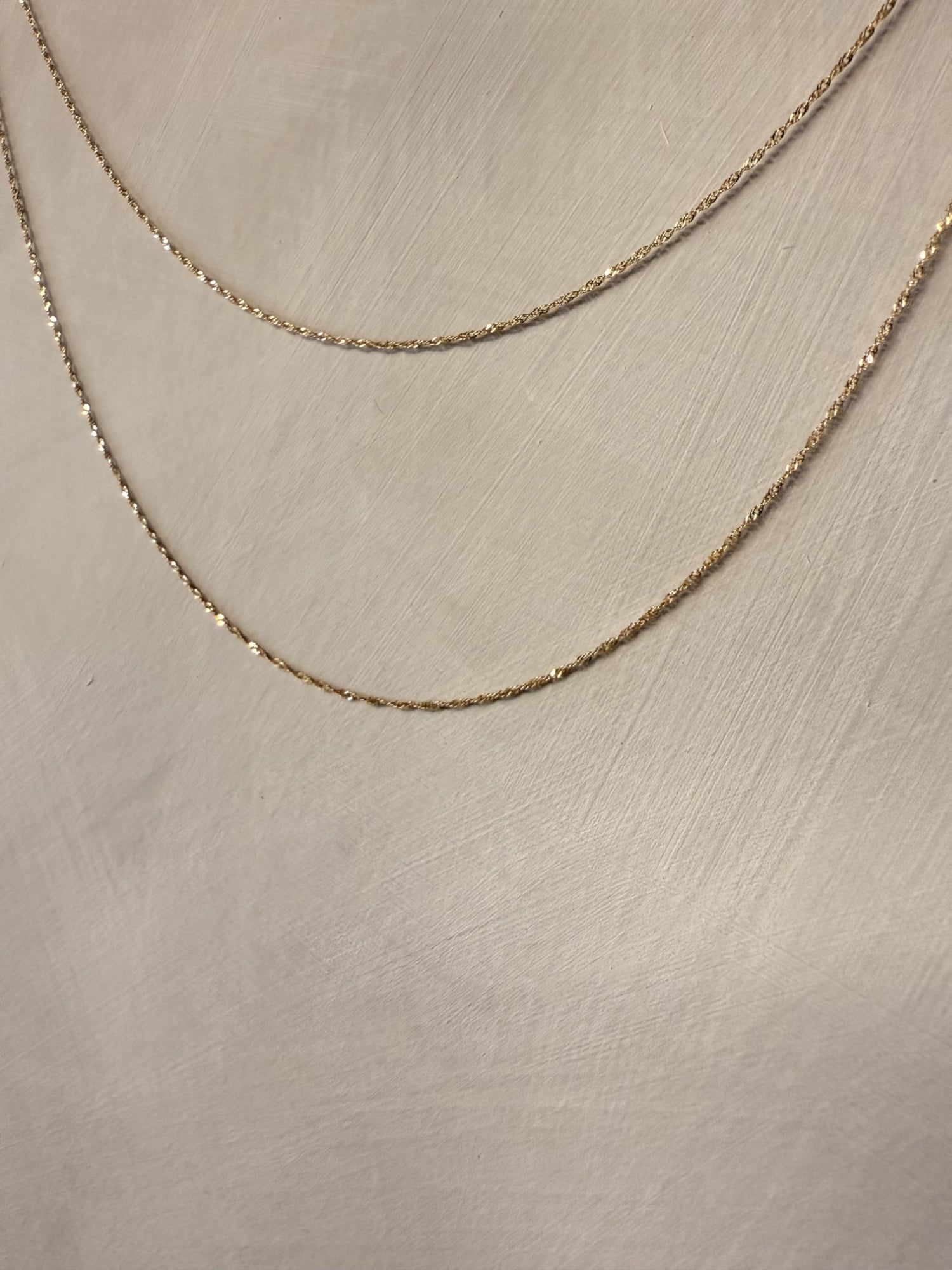 ARTAUM 直輸入14Kゴールド シンガポールチェーンネックレス CH211-16 40cm レディース 華奢 本物 保証付き ギフト対応 資産価値あり シンプル
