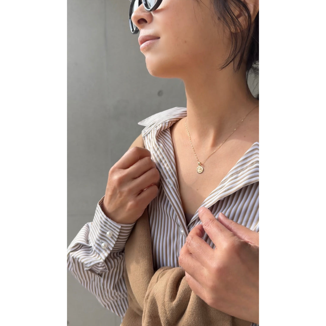 ARTAUM 14K ゴールド ネックレス Boxチェーン 0.5mm 40cm CH258-16 メンズ レディース ユニセックス 本物 つけっぱなし シンプル 保証付き