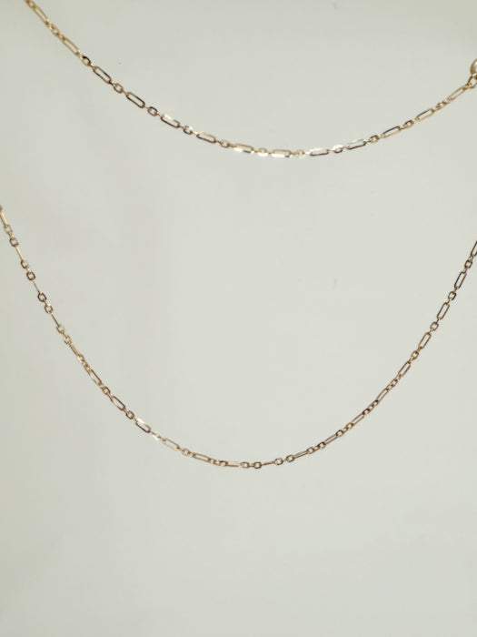 ARTAUM 直輸入14Kゴールド  ロロケーブルチェーンネックレス CH278-16 40cm レディース 華奢 本物 保証付き ギフト対応 資産価値あり シンプル
