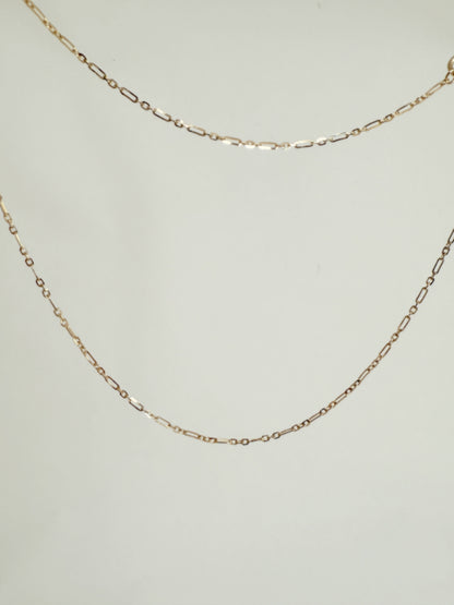 ARTAUM 直輸入14Kゴールド  ロロケーブルチェーンネックレス CH278-16 40cm レディース 華奢 本物 保証付き ギフト対応 資産価値あり シンプル