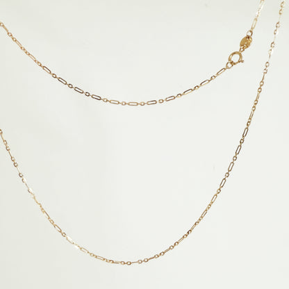 ARTAUM 直輸入14Kゴールド  ロロケーブルチェーンネックレス CH278-16 40cm レディース 華奢 本物 保証付き ギフト対応 資産価値あり シンプル