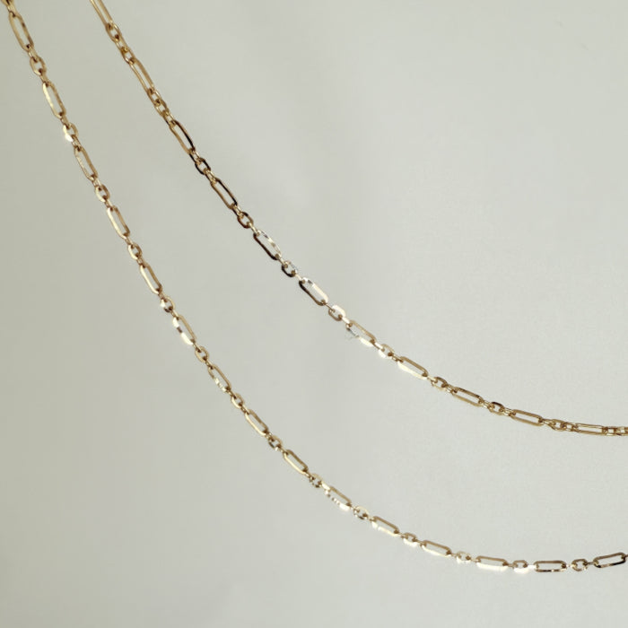 ARTAUM 直輸入14Kゴールド  ロロケーブルチェーンネックレス CH278-16 40cm レディース 華奢 本物 保証付き ギフト対応 資産価値あり シンプル