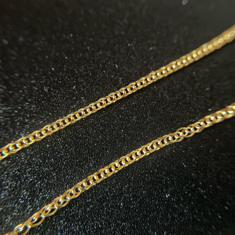 【ARTAUM公式】14K フラットオープンウィートチェーンネックレス｜本物のゴールドを毎日に