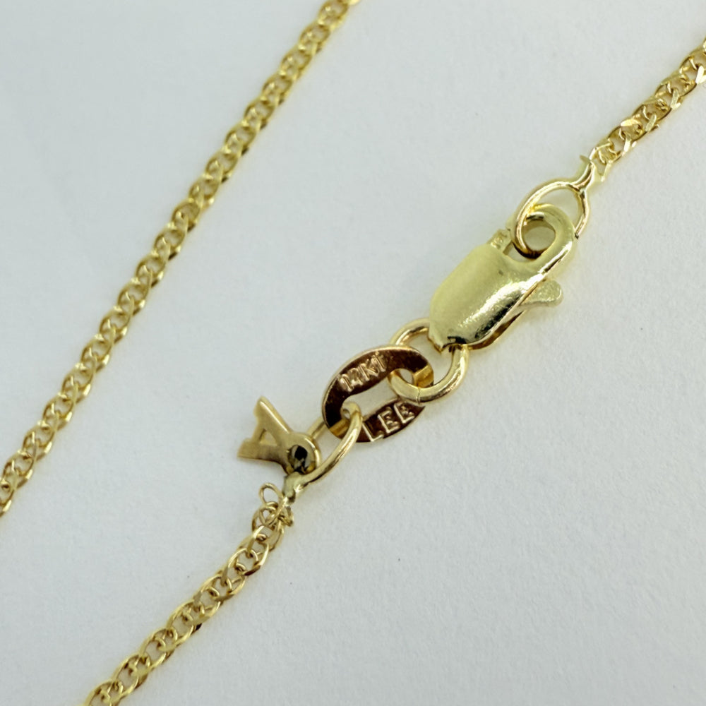【ARTAUM公式】14K フラットオープンウィートチェーンネックレス｜本物のゴールドを毎日に