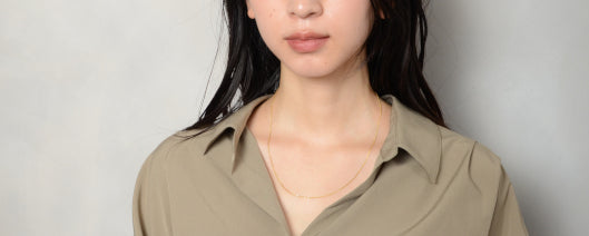 【ARTAUM公式】14K フラットオープンウィートチェーンネックレス｜本物のゴールドを毎日に