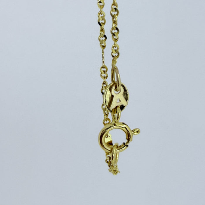 普段着に合うジュエリー 直輸入14Kゴールド シンガポールチェーンネックレス /45cm/レディース/14K/資産価値/シンプル/本物/保証付き CH480