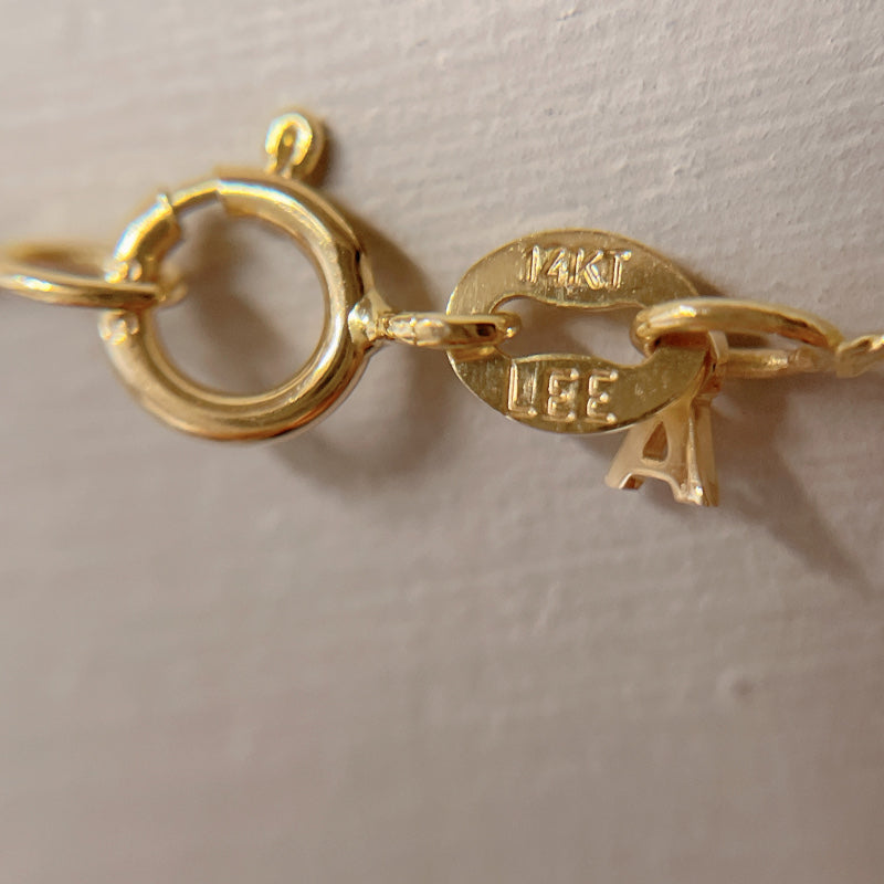 普段着に合うジュエリー 直輸入14Kゴールド シンガポールチェーンネックレス /45cm/レディース/14K/資産価値/シンプル/本物/保証付き CH480