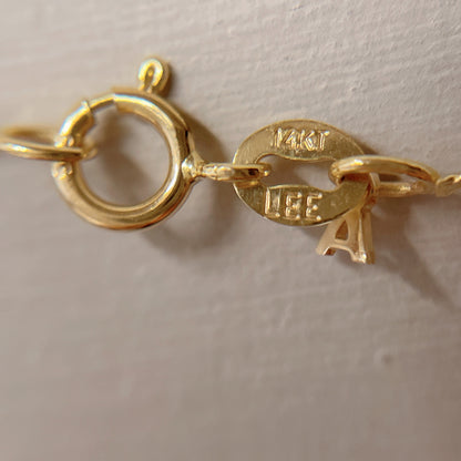 普段着に合うジュエリー 直輸入14Kゴールド シンガポールチェーンネックレス /45cm/レディース/14K/資産価値/シンプル/本物/保証付き CH480