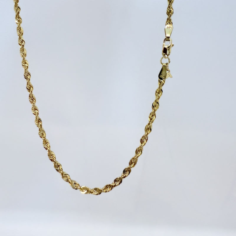 ARTAUM 14K ゴールド ネックレス Hollow Franco 1.6mm 50cm メンズ レディース ユニセックス 本物 シンプル 資産価値 保証付き CH536-20