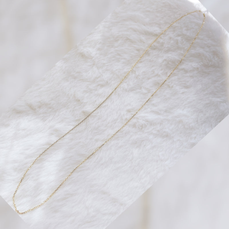 ARTAUM 1.2mm幅 Oval Angled D.C. Cable チェーン ネックレス 55cm