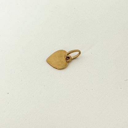 14K ゴールド ハート ペンダントトップ 8mm プレート チャーム ユニセックス つけっぱなしOK アレルギー対応 ギフト プレゼント 最適 資産価値 永久買取保証 ARTAUM 輸入セレクト HDF1012