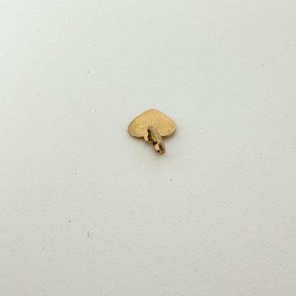 14K ゴールド ハート ペンダントトップ 8mm プレート チャーム ユニセックス つけっぱなしOK アレルギー対応 ギフト プレゼント 最適 資産価値 永久買取保証 ARTAUM 輸入セレクト HDF1012