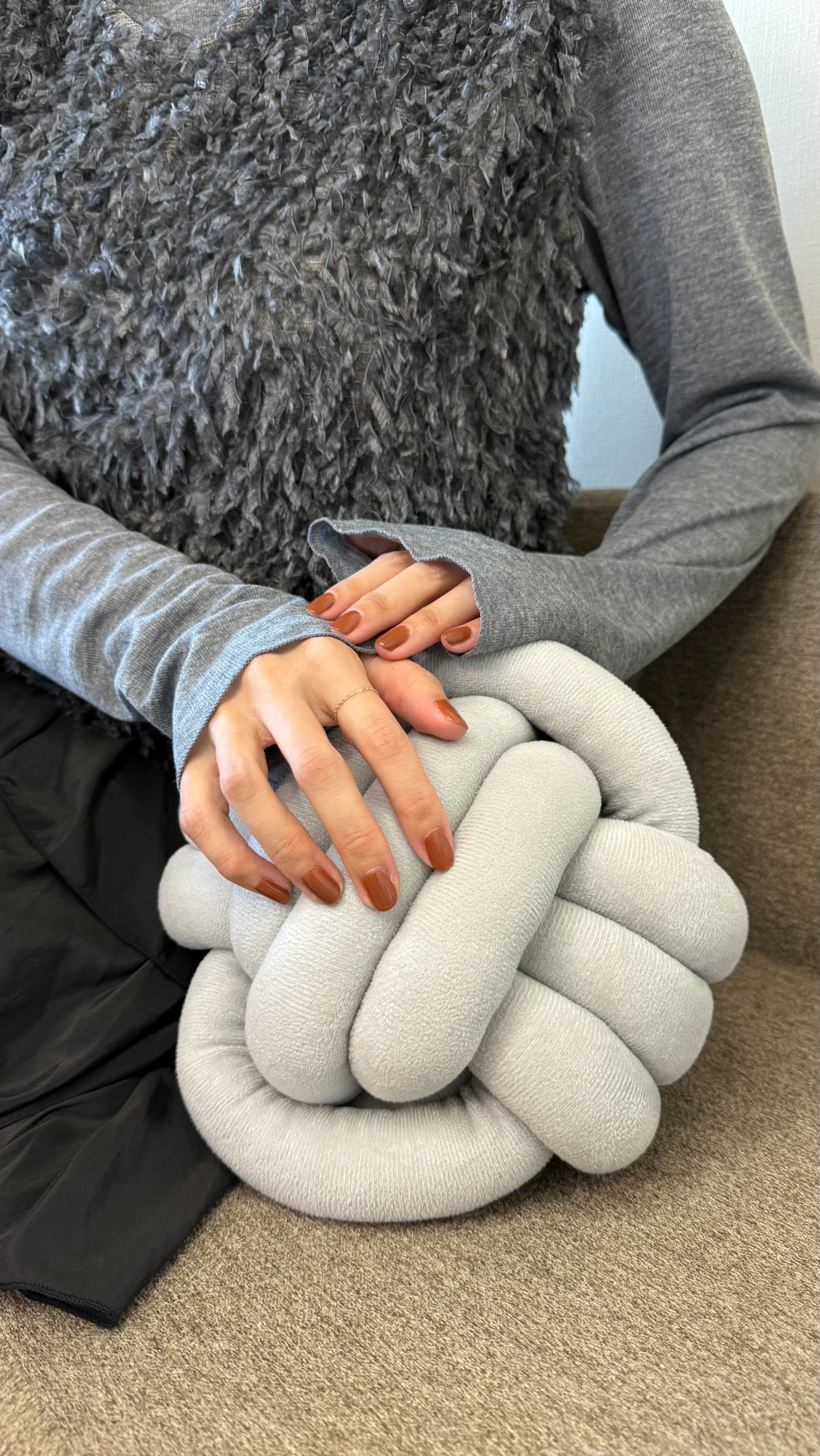 ARTAUM チェーンリング レディース 14K Chain Ring Flat Cable Chain 9.5~10号 NE017-10