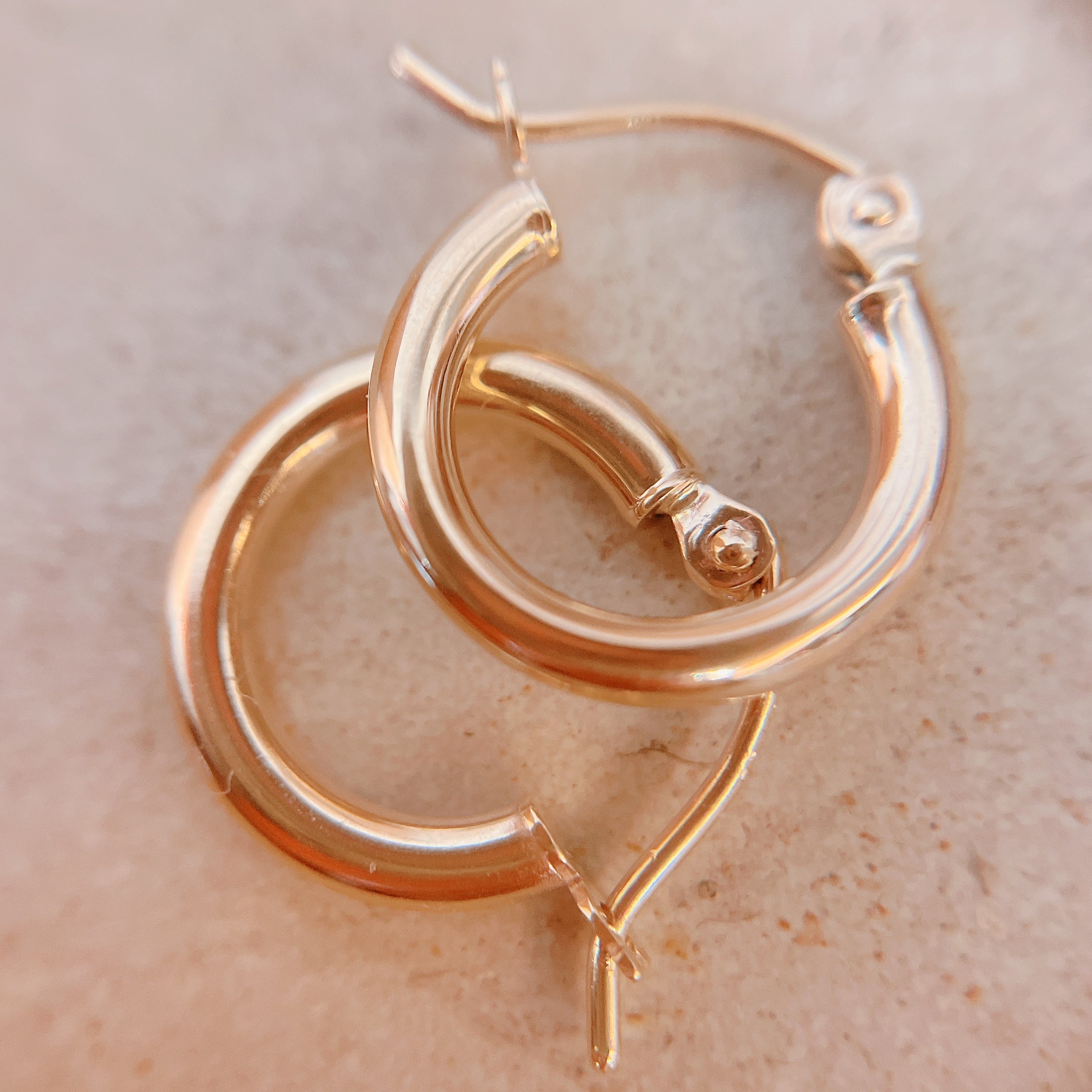 14K 線径2.0mm フープピアス