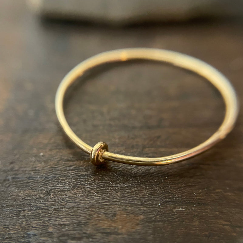 ARTAUM 14K 14金 レディース メンズ ゴールド リング RingRing 25号 NE010-25 極細 華奢 シンプル ペアリング つけっぱなし プレゼント