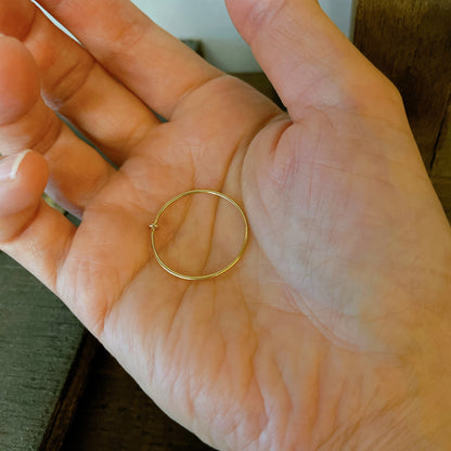 ARTAUM 14K 14金 レディース メンズ ゴールド リング RingRing 25号 NE010-25 極細 華奢 シンプル ペアリング つけっぱなし プレゼント