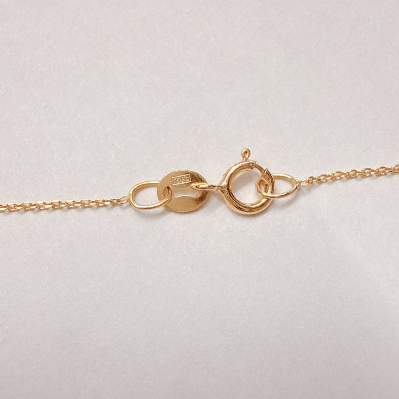 LA直輸入 10K カリフォルニアゴールド ロロチェーン ネックレス 0.6mm 40cm NE023-16 資産価値 シンプル メンズ レディース 本物 保証付き