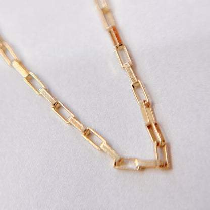 【つけっぱなしOK】直輸入10金 アメリカ製 ゴールドチェーンネックレス 10K Flat Square Cable Chain NE027-18/普段着に合うジュエリーNo.1/45cm/レディース/メンズ/10K/資産価値/シンプル/本物/保証付き/華奢