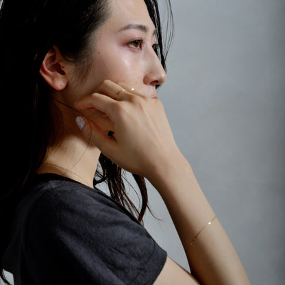 ARTAUM 普段着に合うジュエリー直輸入 14K Gold Yellow 0.5mm Classic Box Chain NE030 ブレスレット 17cm レディース ユニセックス 14K 資産価値 華奢 シンプル 本物 保証付き