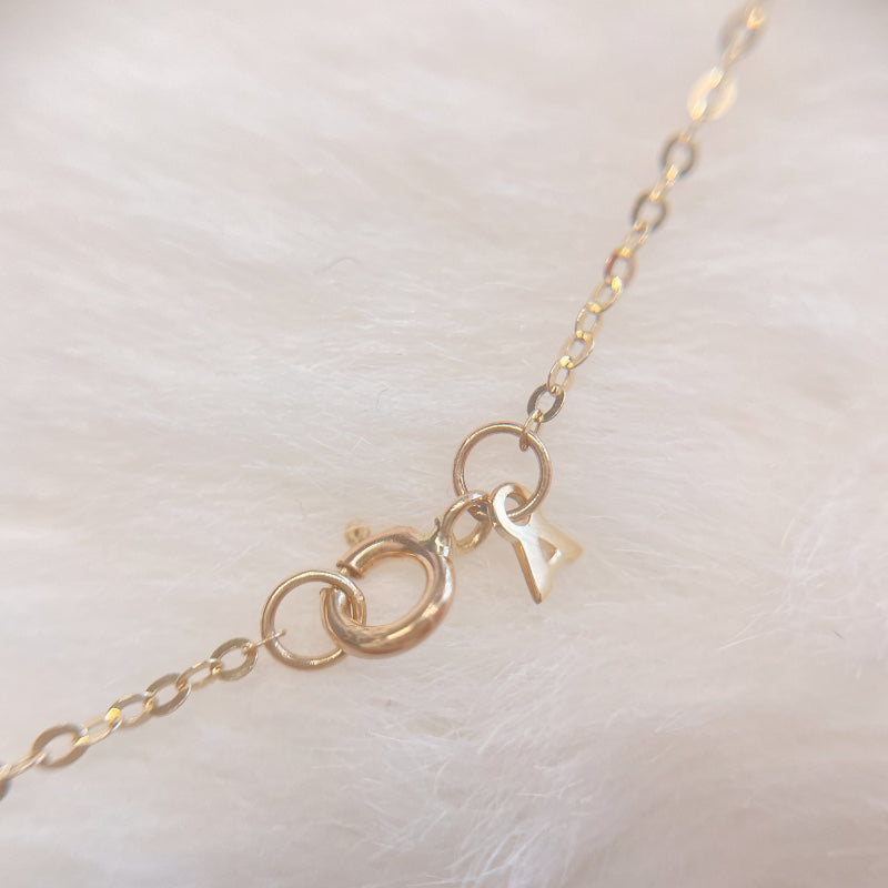 ARTAUM 普段着に合うジュエリー LA直輸入 14K ブレスレット Gold Flat Shiny 1.1mm Oval Link Cable Chain NE042 17cm レディース ユニセックス 資産価値 華奢 シンプル 本物 保証付き